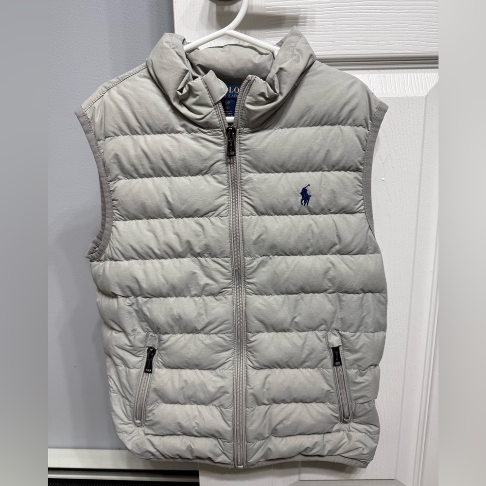 Polo by Ralph Lauren Light Gray Puffer Vest